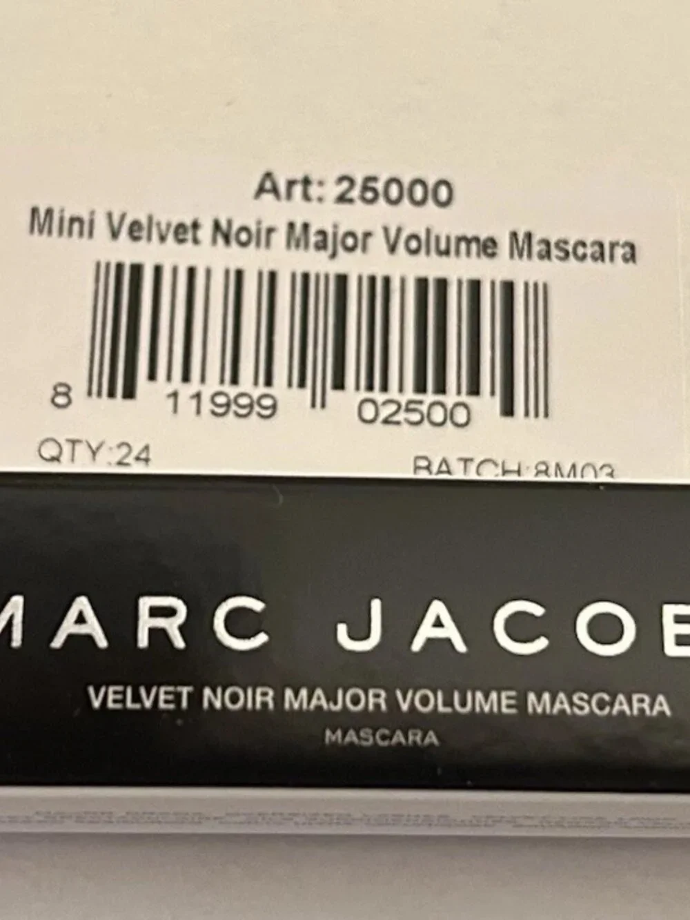 24 Pack Marc Jacobs Velvet Noir Major Volume Mascara Noir Black Mini Travel NEW
